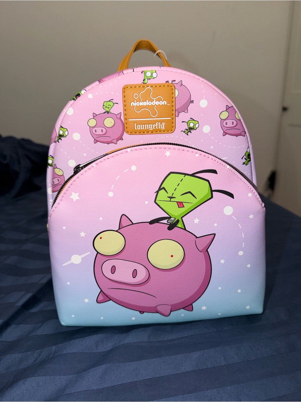 Nickelodeon x Loungefly Pink Invader Zim Mini Backpack